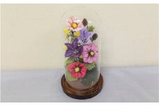 ドーム花器の花装飾（大）らんまん 花 雑貨 造花 インテリア お祝い ギフト 贈答 人気 送料無料 高知市 【花工房美呂】 [ATCO009]