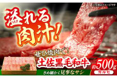 土佐黒毛和牛 カルビ 焼き肉 約500g 【有限会社　蔵多堂】 [ATAE012]