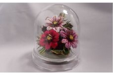 ドーム花器の花装飾（小）＜コスモス・われもこう＞　らんまん 花 雑貨 造花 インテリア お祝い ギフト 贈答 人気 送料無料 高知市 【花工房美呂】 [ATCO010]