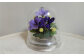 ドーム花器の花装飾（小）＜ききょう・オミナエシ＞　らんまん 花 雑貨 造花 インテリア お祝い ギフト 贈答 人気 送料無料
