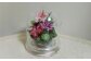 ドーム花器の花装飾（小）＜なでしこ・小菊＞　らんまん 花 雑貨 造花 インテリア お祝い ギフト 贈答 人気 送料無料 高知市 
