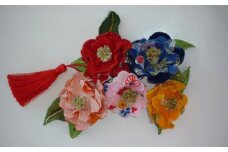 特許取得の土佐和紙を使用の造花　髪かざり（姫つばき5色）らんまん 花 雑貨 造花 インテリア お祝い ギフト 贈答 人気 送料無料 高知市 【花工房美呂】 [ATCO005]