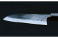 土佐黒打ち刃物 三徳包丁 165mm | 両刃 青紙2号 水牛朴八角 徳蔵オリジナル【37003】[ATAC106]