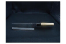 土佐黒打ち刃物 菜切包丁 165mm | 両刃 青紙2号 水牛朴八角 徳蔵オリジナル【37004】【グレイジア株式会社】 [ATAC137]