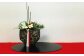 【縦長迎春花飾り】水仙　トレー・赤クロス付き　らんまん 花 雑貨 造花 インテリア お祝い ギフト 贈答 人気 送料無料 高知市
