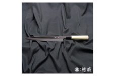 土佐打ち刃物 左片刃 柳刃包丁 240mm | 白紙2号 朴八角柄 徳蔵オリジナル【32032】 【グレイジア株式会社】 [ATAC126]　ほうちょう 料理 包丁 庖丁 職人 キッチン ナイフ 日用品 料理道具 高知