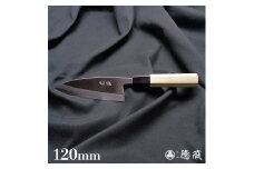 土佐打ち刃物 左片刃 出刃包丁 120mm 白紙2号 朴八角柄 徳蔵オリジナル 【32044】【グレイジア株式会社】[ATAC130]