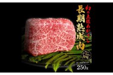 エイジング工法 熟成肉 土佐あかうし 特選ロース ブロック 約250g (冷凍) 【株式会社LATERAL】 [ATAY050]
