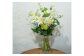 【12回定期便】生花花束 お供えM 初回花瓶付/花 ブーケ ホワイト 定期 毎月 生花 花 フラワー 【株式会社tomoni】 