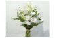 【3回定期便】生花花束 お供えM 初回花瓶付/花 ブーケ ホワイト 定期 毎月 生花 花 フラワー 【株式会社tomoni】 