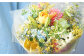 【3回定期便】生花花束 ブーケM初回花瓶付 【株式会社tomoni】 [ATCG024]
