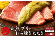 高知県産 天然ブリ 藁焼きたたき 室戸春ブリ 葉ニンニクのぬた 約350g 【池澤鮮魚オンラインショップ】 [ATBE009]