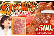 土佐あかうし 焼き肉用カルビ 約500g /和牛 国産和牛 高知県産 高知市 焼肉【株式会社Dorago】 [ATAM041] スピード発送 配送 最速 最短 すぐ届く