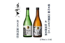 美丈夫　純麗たまラベル 720ｍl＆特別純米 720ｍl（各1本）/ 高知 地酒 日本酒 酒【近藤酒店】 [ATAB208] お酒 酒 おすすめ 高知 日本酒 高知市 こうち 人気 スピード発送 配送 最短 すぐ届く