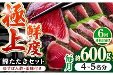 【6回定期便】土佐料理司本店 鰹たたき2節セット（4〜5名分） / かつお 鰹 カツオ かつおのたたき 高知市【株式会社土佐料理司】 [ATAD054]