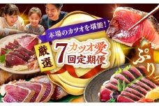 【7回定期便】カツオ愛 堪能定期便/カツオ 食べ比べ 鰹のセット 鰹定期便 高知市 こだわりのかつお [ATZX017]
