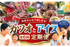 【6回定期便】カツオとアイス 定期便 /カツオ 食べ比べ 鰹のセット ご当地アイス 高知アイス [ATZX021]