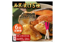 【6回定期便】西京漬け 5種10切 (真鯛 金目鯛 鰤 鯖 銀鮭) 約60g×各2 【興洋フリーズ株式会社】 [ATBX114]