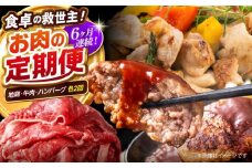 【6回定期便】高知の肉定期便〈はちきん地鶏・土佐あかうし・ハンバーグ〉少量セット【合同会社土佐あぐりーど】 [ATBO033]