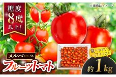 【先行予約】高知県高知市 フルーツトマト メルベーユ 約1kg 〈2025年12月中旬頃～発送〉 / 高糖度 トマト とまと フルーツトマト 野菜 【株式会社　四国健商】 [ATAF071]