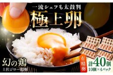 土佐ジロー鶏卵 40個 （10個×4パック）/ 高知 土佐 土佐ジロー 卵 たまご 玉子 鶏卵 卵焼き たまご焼き 玉子焼き 目玉焼き 生卵 卵かけご飯 TKG ギフト 贈り物 【とさやま養鶏場】 [ATHB002]