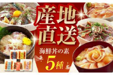 土佐の海鮮丼の素 5種食べ比べセット 【株式会社 四国健商】 [ATAF018] 漬け丼 づけ丼 海鮮 わら焼き鰹 かんぱち ぶり 鯛 サバ 食べ比べ 