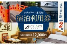 ホテルアベスト高知 宿泊利用券 12000円分 【株式会社アベストコーポレーション】　旅行 観光 トラベル 宿泊補助券 チケット 宿泊 お泊り 有効期限1年 高知観光 旅 [ATHT003]