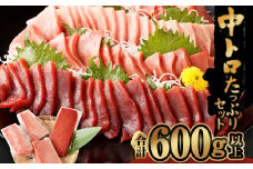 【訳あり】厳選天然本マグロ 中トロたっぷりセット 合計約600g (中トロ400g・赤身200g) ふるさと納税限定 食べ比べ ブロック 魚 惣菜 刺身 父の日 高知県 魚介 お刺し身 鮪 まぐろ丼 刺身 手巻き寿司 海鮮丼 漬け丼 冷凍