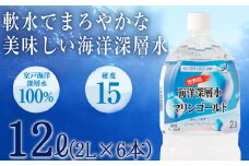 ミネラルウォーター こじゃんと飲んでみんかよセット 2L×6本 硬度15 水 ペットボトル マリンゴールド 飲料水 災害用 避難用品 高知県 室戸市 国産 送料無料 mg001