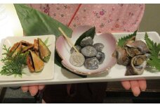 高知の貝三種盛り