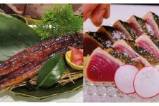 土佐の鰹タタキ片身とうなぎ蒲焼きセット
