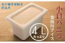 小倉バニラ４L 業務用アイス