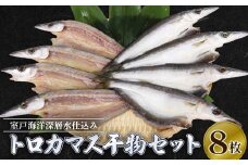 トロカマス 干物 セット 8枚 室戸 海洋深層水 仕込み 【 創業50年 いずま海産 国産 干物 高知県 室戸市 海鮮 魚 魚介 惣菜 冷凍 】