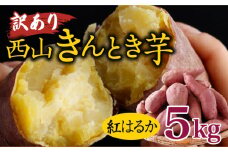 先行予約！【訳あり】土付き西山きんとき芋（紅はるか）　５ｋｇ