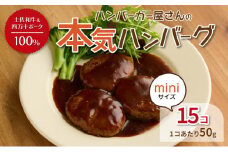 ハンバーガー屋の本気ミニハンバーグ750ｇ（50ｇ×15個） ＜ 国産 高知県産 牛肉 豚肉 ブランド肉 希少 土佐あかうし 四万十ポーク ＞