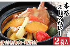 お家でスープカレー　ちと辛いぞね　２袋　惣菜 冷凍 おかず お手軽 鶏肉 とり 加工食品 5000円