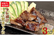 本マグロ特製タレ漬け （焼き物用） 300g （100g×3パック）天然マグロ まぐろ 鮪 漬け 刺身 BBQ バーベキュー 高知 室戸 冷凍 小分け 便利