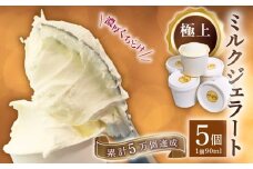 【大好評】海の街で作った 濃厚 ミルク ジェラート 5個 | アイス アイスクリーム 人気 家庭用 アイスクリン 人気返礼品 ふるさと納税 ふるさと人気 生乳 アイス 贅沢 デザート スイーツ 菓子 高知県 室戸市