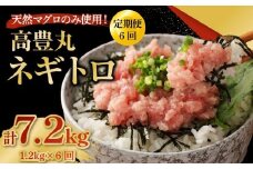【6回定期便】【訳あり】高豊丸 ネギトロ 合計7.2kg (1.2kg×6回) ふるさと納税限定 高品質 マグロ たたき まぐろのたたき 訳あり 寿司 小分け 海鮮丼 手巻き寿司 惣菜 規格外 不揃い 冷凍 頒布会