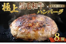 自家製 手作り 黒毛和牛ハンバーグ 約90g×8個 総計約720g ハンバーグ 国産 牛肉 100％ 【(有)山重食肉】（室戸海洋深層水塩使用）																																																							