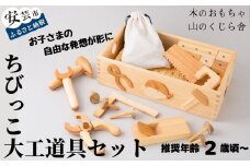 木のおもちゃ ちびっこ 大工道具 セット 箱入り 木製 木 おもちゃ 知育玩具 男の子 女の子 ギフト プレゼント 贈り物 贈答 お祝い 出産祝い 誕生日祝い 日本製 手作り てづくり のし 熨斗 受注生産品 名入れ可能 山のくじら舎 高知県 安芸市