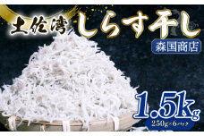 【土佐湾からの贈りもの】しらす干し1.5kg（250g×6パック）