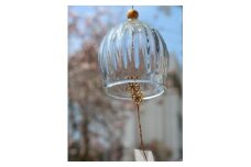 ガラス風鈴「海つ音」（丸型・桜）【 工芸品 雑貨 インテリア 風鈴 人気 おすすめ 】