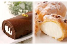 雪ヶ峰ロール１本＆雪ヶ峰ジャージーミルクシュー４個セット【チョコレート ケーキ ロールケーキ シュークリーム 詰め合わせ セット チョコ 濃厚 デザート おやつ お菓子 スイーツ スウィーツ 贈答 贈り物 ギフト  人気 おすすめ 高知県 南国市】