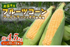南国フルーツコーン イエロー種 4.5kg  | とうもろこし セット 国産 詰合せ 期間限定 数量限定 人気 高知県 南国市 農園けんぴ