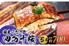 【通常用】極上国産うなぎ四万十桜 蒲焼き約140g✕5尾 | うなぎ 鰻 蒲焼き 国産 四万十鰻 白焼き 調理済み タレ付き ギフト（お歳暮/お正月）高級 お取り寄せ グルメ 食べ比べ 冷凍