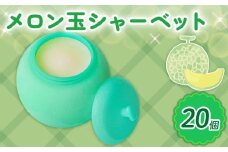 メロン玉シャーベット110ml✕20個 | アイスクリーム 人気 大容量 有名 アイスセット 詰め合わせ スイーツ ジェラート 久保田食品 高知県 南国市