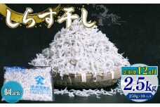 【定期便12回】しらす干し2.5kg（250g×10パック）|しらす干し 釜揚げ ごはん 丼 パスタ チャーハン サラダ 魚 料理 高知県 南国市 シラス しらす ちりめん じゃこ かちり 小魚 魚貝 魚貝類 しらす シラス 海鮮 しらす丼 シラス丼 ふるさと納税しらすしらす おすすめ 高知産しらす 高知県産しらす 米 こめ コメ に合う