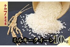  令和7年度 ミルキークイーン 数量限定 10キロ 米 コメ 減農薬栽培 お米 精米 早場米 新米 ご飯 おにぎり こめ 白米 低化学肥料 高知県 南国市