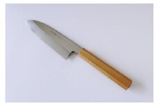 A-158　三徳包丁１８０ミリ銀３鋼　砥石付き